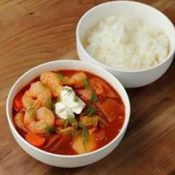 えびにこみボルシチカレーBorscht Curry with shrimp