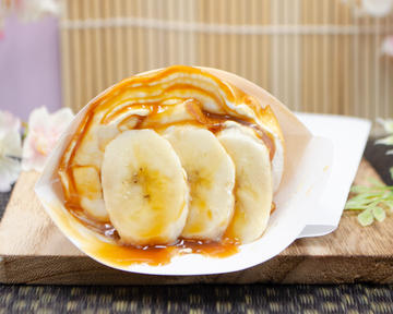 ミニキャラメルバナナクレープ/Caramel banana crepe mini