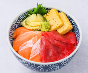 まぐろサーモン丼