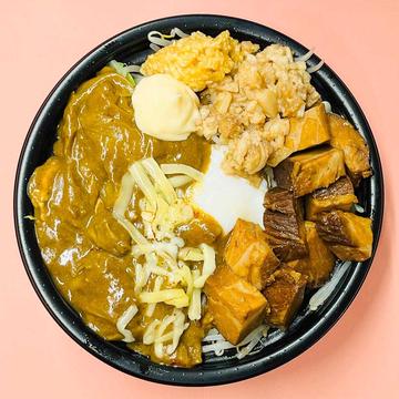 チーズカレー二郎系まぜそば