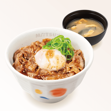 新焼き牛めし(味噌汁付)