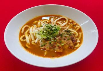 チキンハムカレーうどん