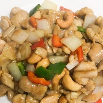 鶏肉とカシューナッツ炒め定食