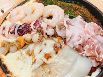 【殿堂入り】広島お好みスペシャル焼(豚・イカ・海老・帆立・麺・もち・チーズ)【マヨ】