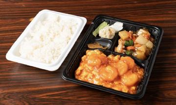 ふんわり卵の海老チリソース炒め弁当