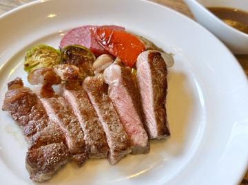 AUS ビーフサーロインステーキ シャリアピンソース AUS beef sirloin steak Chaliapin sauce