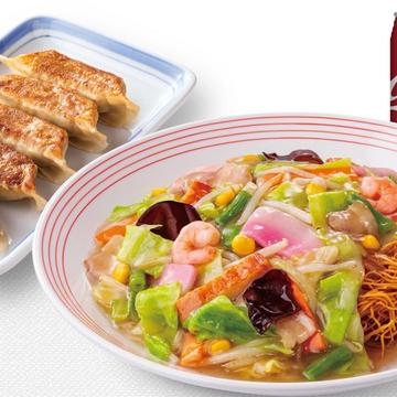 長崎皿うどんぎょうざ５個とコーラセット