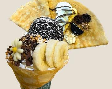 チョコバナナオレオクッキークレープ