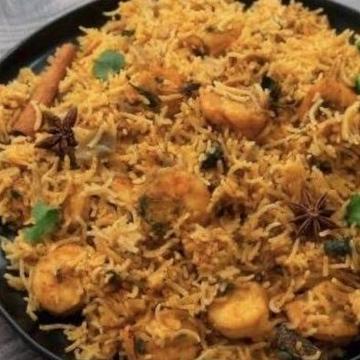 シーフードビリヤニSeafood biryani