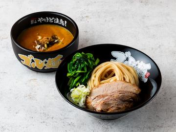 ほうれん草つけ麺(チャーシュー1枚・薬味ネギ・ホウレン草)