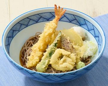 瀬戸内産鱧の季節天ぷらぶっかけそば(冷)