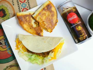 タコス＆ケサディーア＆ドリンクセット Tacos＆Quesadilla＆Drink set