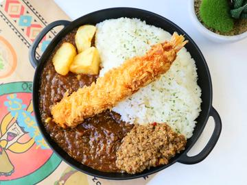 エビフライカレー Fried shrimp curry
