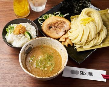 濃厚魚介つけ麺+ミニ大根おろしご飯セット