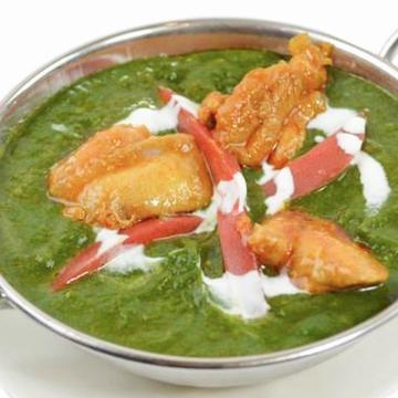 【カレー単品人気No.3！】サグ(ほうれん草) チキン カレー Saag Chicken Curry