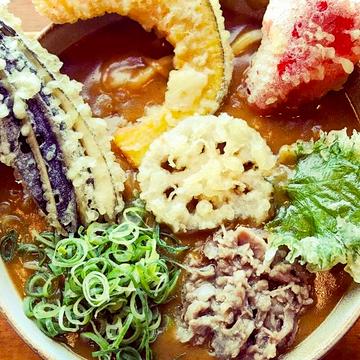 野菜の天ぷらカレーうどん