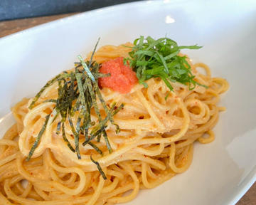 明太クリームパスタ