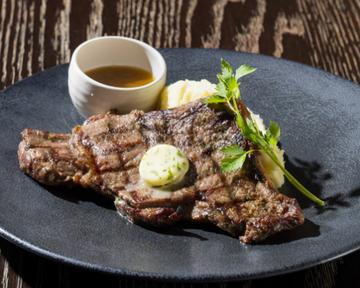 米国産アンガスビーフリブアイステーキ US Rib‐Eye Steak w/Mashed Potatoes