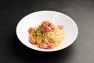 博多名物！明太子のペペロンチーノ