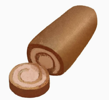 ベルギー生チョコロールケーキ(ハーフ)