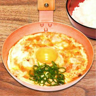 薩摩赤玉の親子丼サラダセット