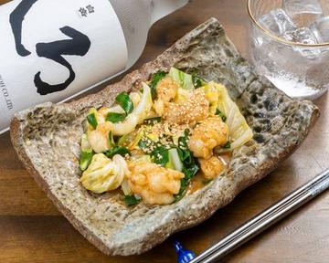 牛しま腸味噌ホルモン炒め