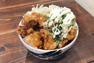 甘酢あんかけ唐揚げ×ネギマヨ唐揚げ丼