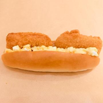 コッペパン ハムカツたまご