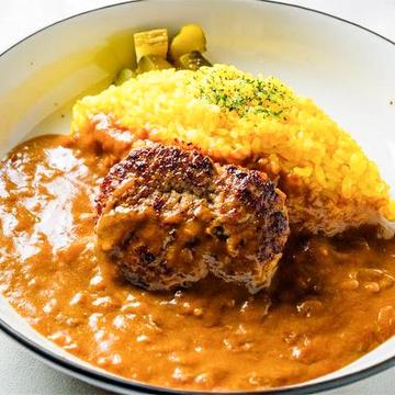 自家製カレー＆ハンバーグ(100g)弁当