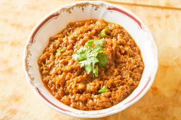 ベイガンブルタ Baingan Bhurta (Vegan)