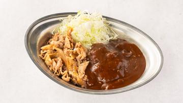 しょうが焼き合いがけカレーPork ginger roasted curry