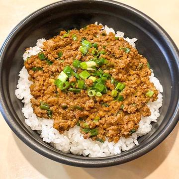 ネギキーマカレーセット