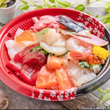 海鮮丼(上)