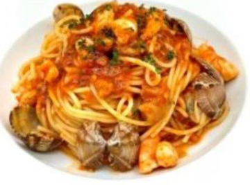魚介類のスパゲッティ”ペスカトーレ”