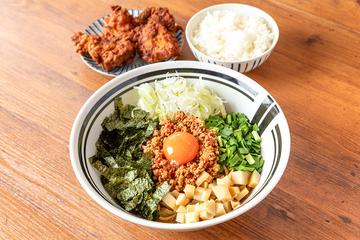 まぜそばセットB(まぜそばと唐揚げとライス)