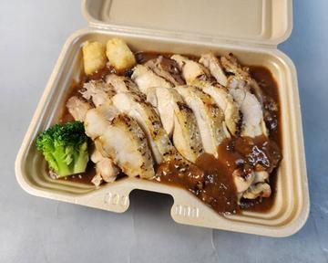 チキンステーキ カレーライス W