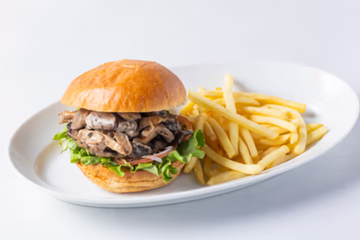 きのこビーフハンバーガー