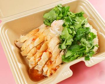 どっさりパクチーカオマンガイ Large coriander khaomangai