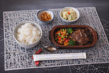煮込みハンバーグセット
