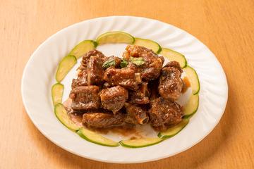 スペアリブの甘酢煮込み