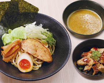 F-1110】濃厚鶏白湯つけ麺+ミニ炙り鶏チャーシュー丼