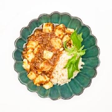 麻婆豆腐丼(玄米)