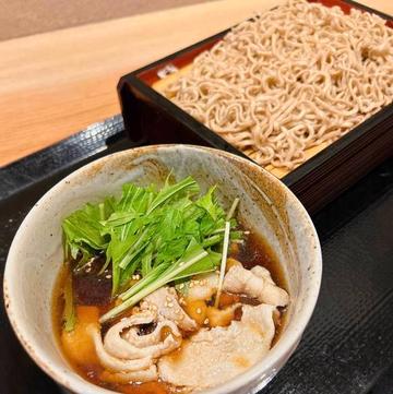 香味豚と水菜つけそば