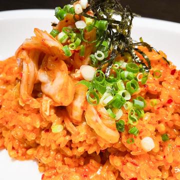 焼きチーズのキムチチャーハン