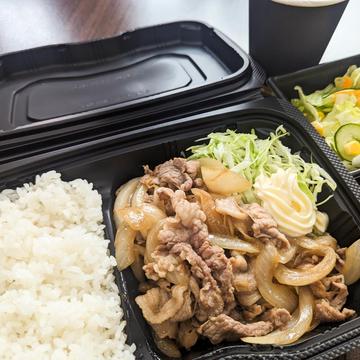 豚の生姜焼き(ライス付き)+ミニサラダ+スープ