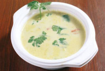 タイ風グリーンカレーナンセット (Thai Green Curry Nan Set)
