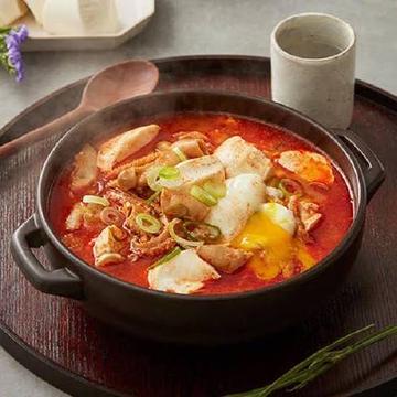 ホルモンスン豆腐チゲ(ライス付き)