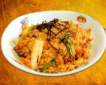 燃えるキムチチャーハン