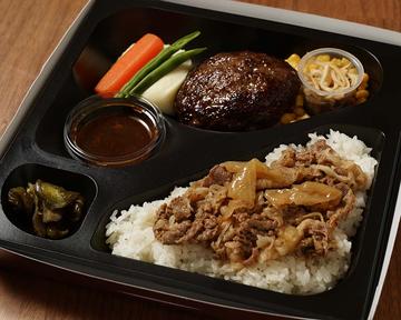 和牛肉めし＆ハンバーグ弁当