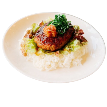 梅紫蘇ハンバーグOn The Rice